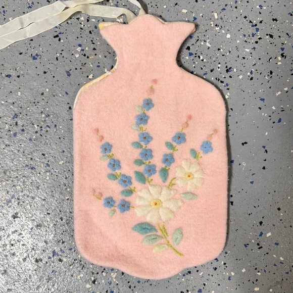 Embroidered Hot Water Bottle Cover - Picture 3 of 9